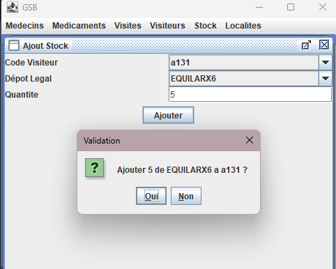 Ajouter des échantillons à un visiteur.
